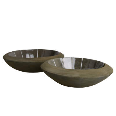 S/2 bowls D31 NOCU bl.brown